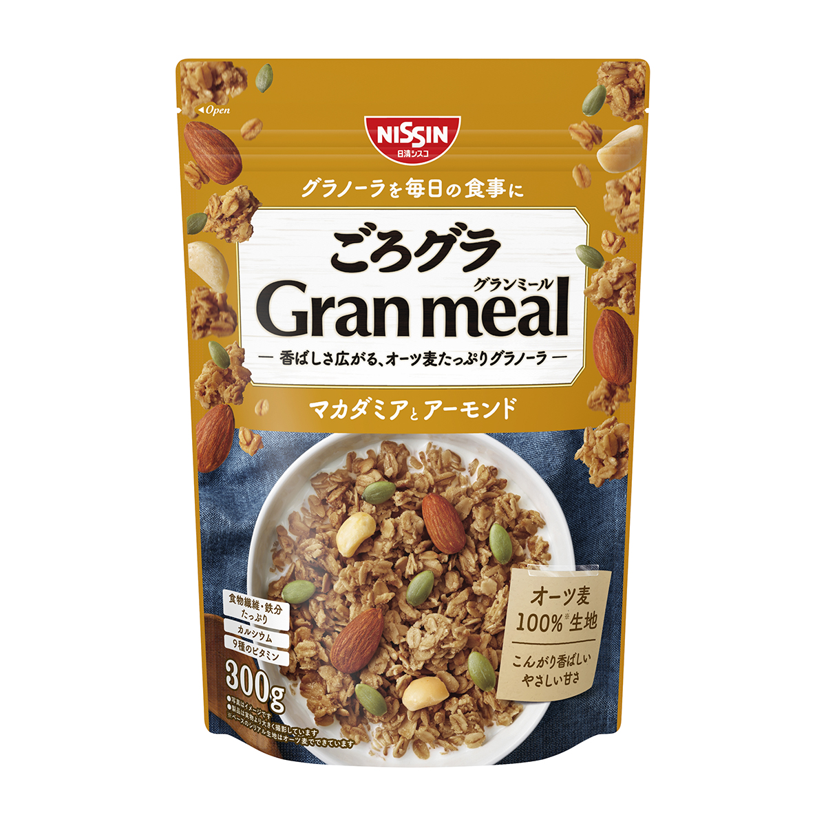 日清シスコ　ごろグラ　Ｇｒａｎ　ｍｅａｌ　マカダミアとアーモンド
