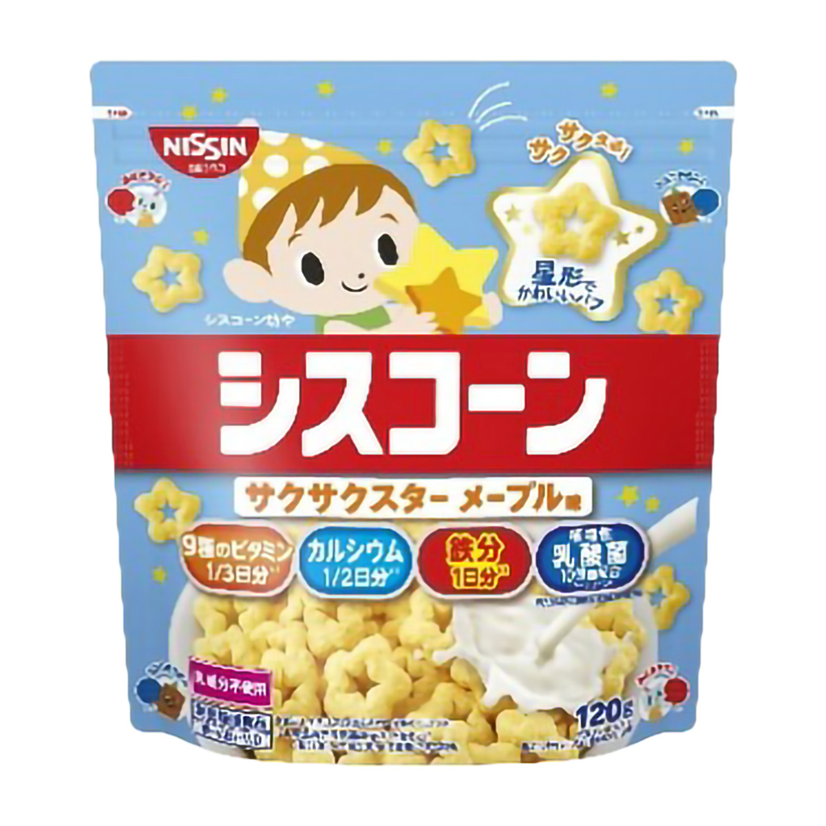 日清シスコ　シスコーン　サクサクスター　メープル味