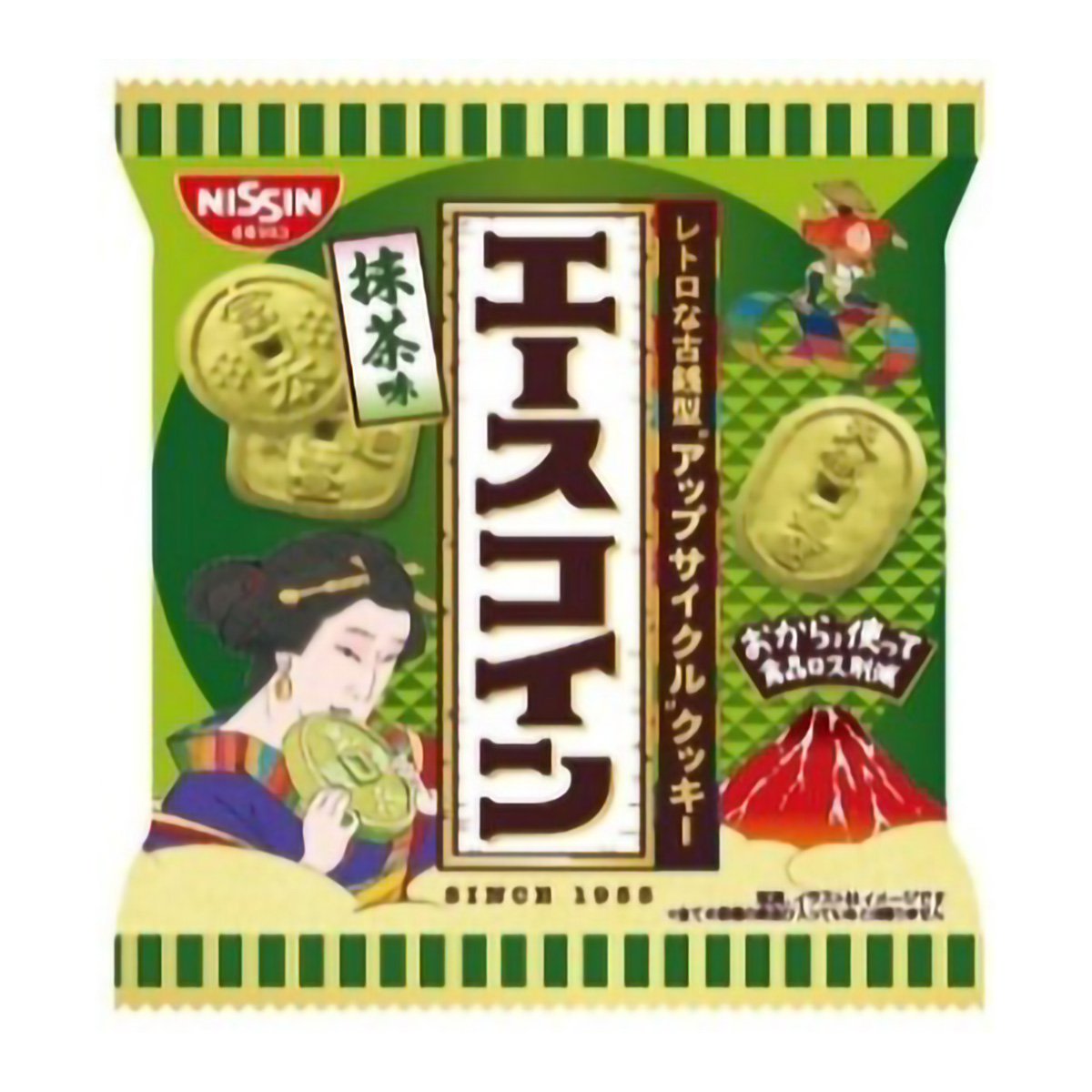 日清シスコ　エースコイン抹茶味