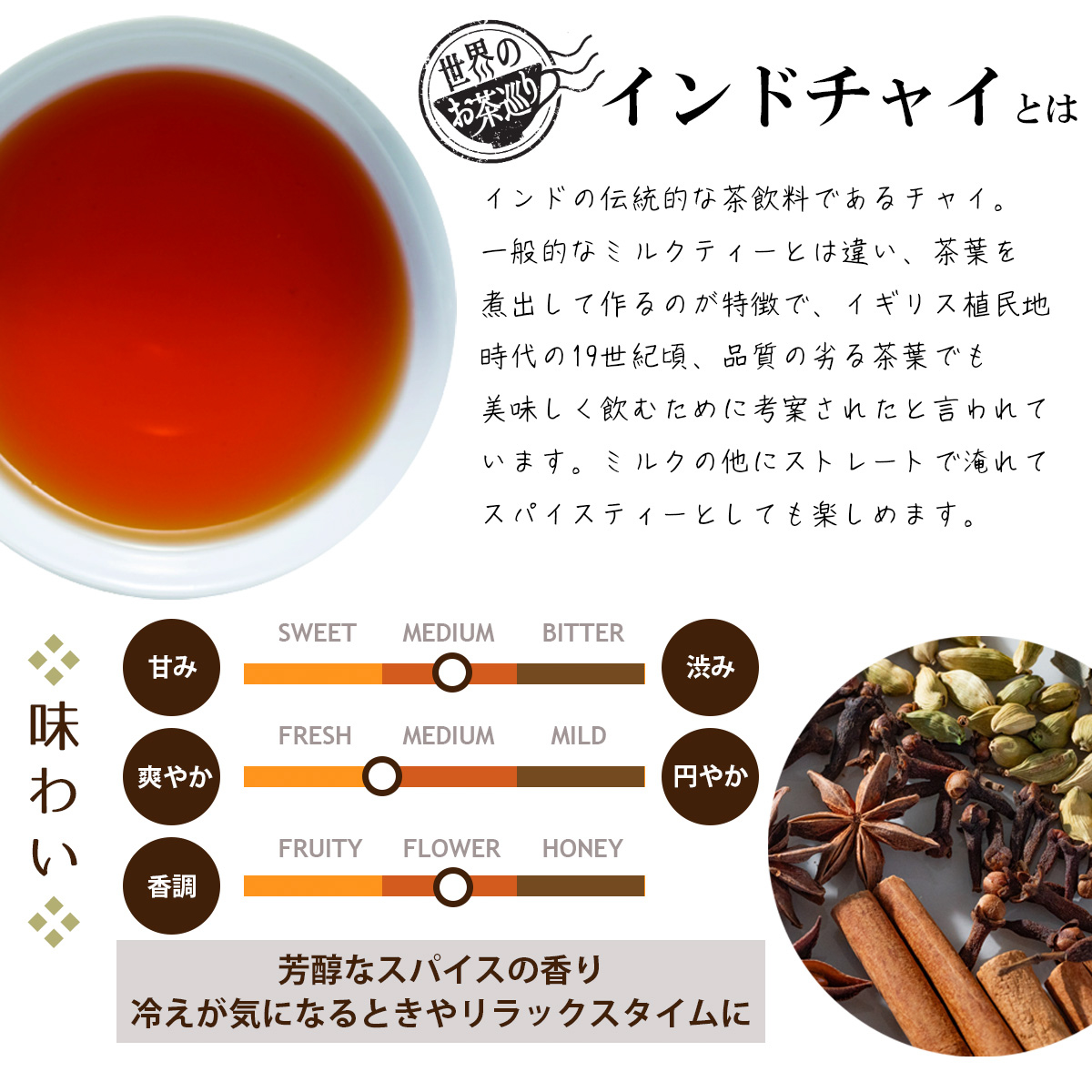 ＴｏｋｙｏＴｅａＴｒａｄｉｎｇ　世界のお茶巡り　インドチャイ　１．５ｇ×１５ｐ