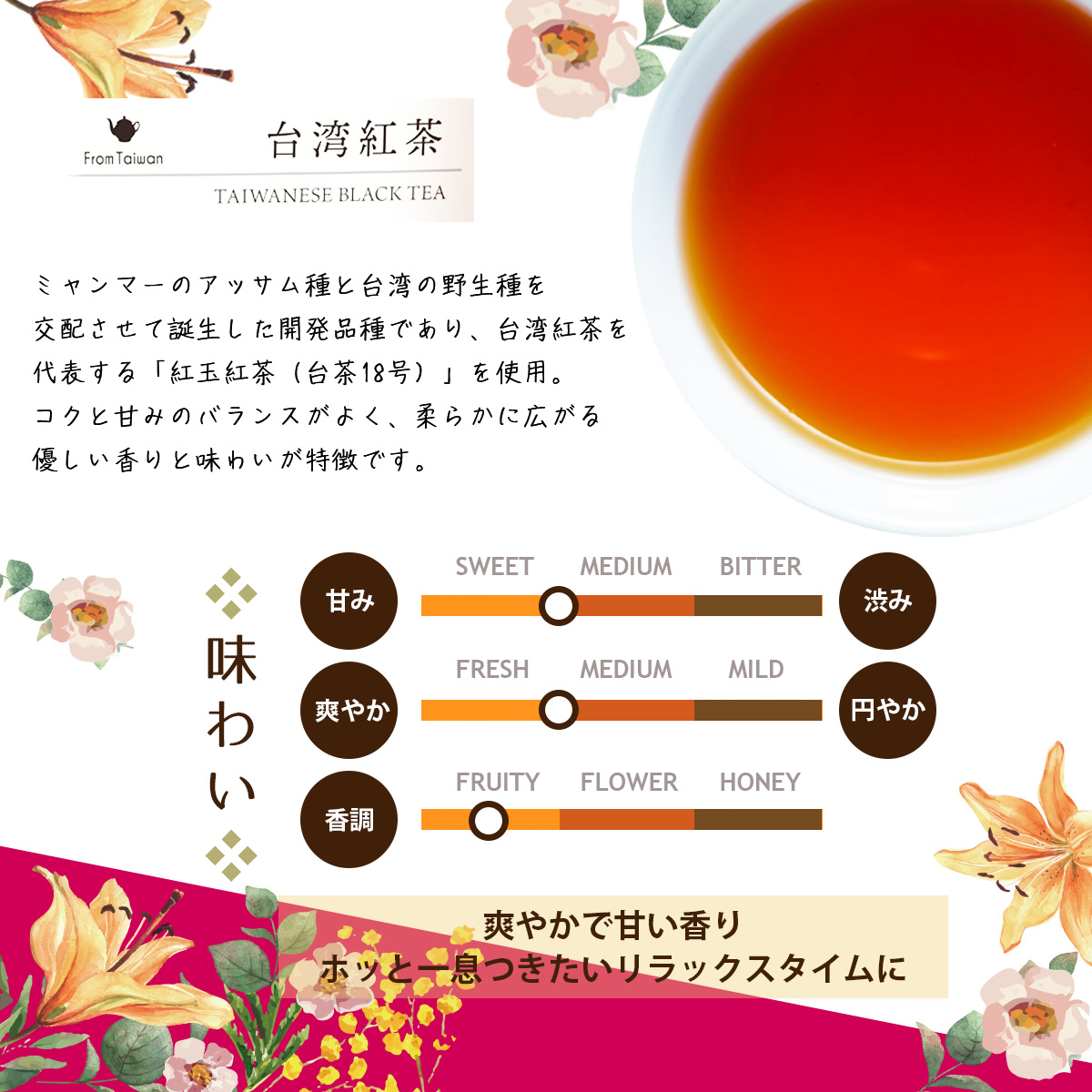 ＴｏｋｙｏＴｅａＴｒａｄｉｎｇ　Ｍｕｇ＆Ｐｏｔ　台湾紅茶　２ｇ×６Ｐ