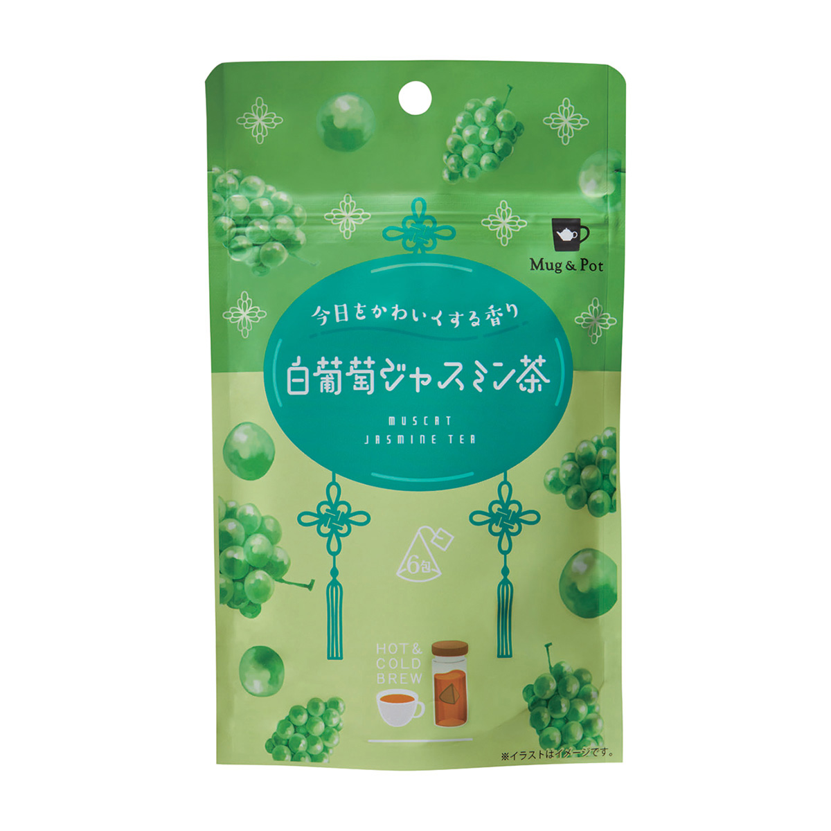 ＴｏｋｙｏＴｅａＴｒａｄｉｎｇ　Ｍｕｇ＆Ｐｏｔ　白葡萄ジャスミン茶　２ｇ×６Ｐ