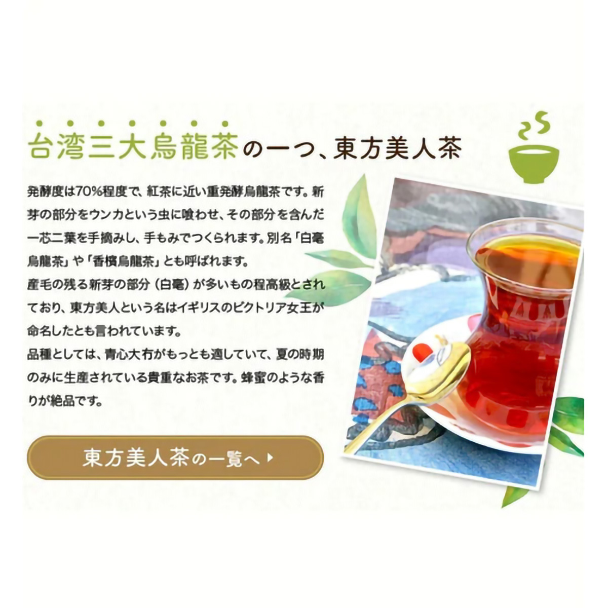 ＴｏｋｙｏＴｅａＴｒａｄｉｎｇ　久順銘茶　　東方美人茶　４０ｇ