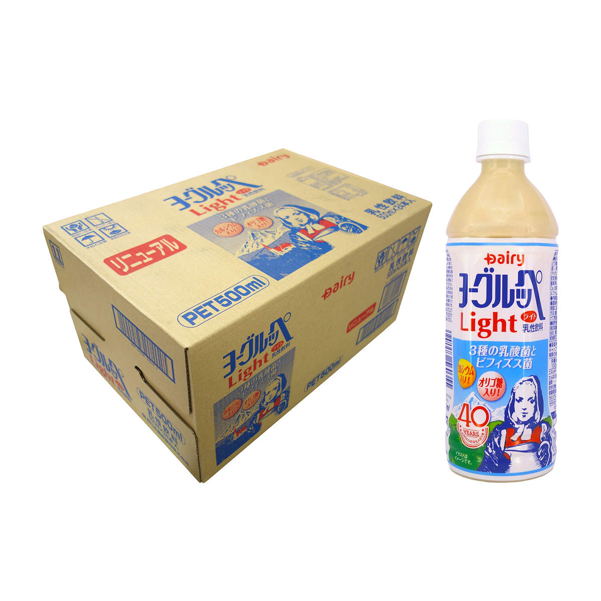 南日本酪農　ヨーグルッペライト　５００ｍｌ【ケース２４本】