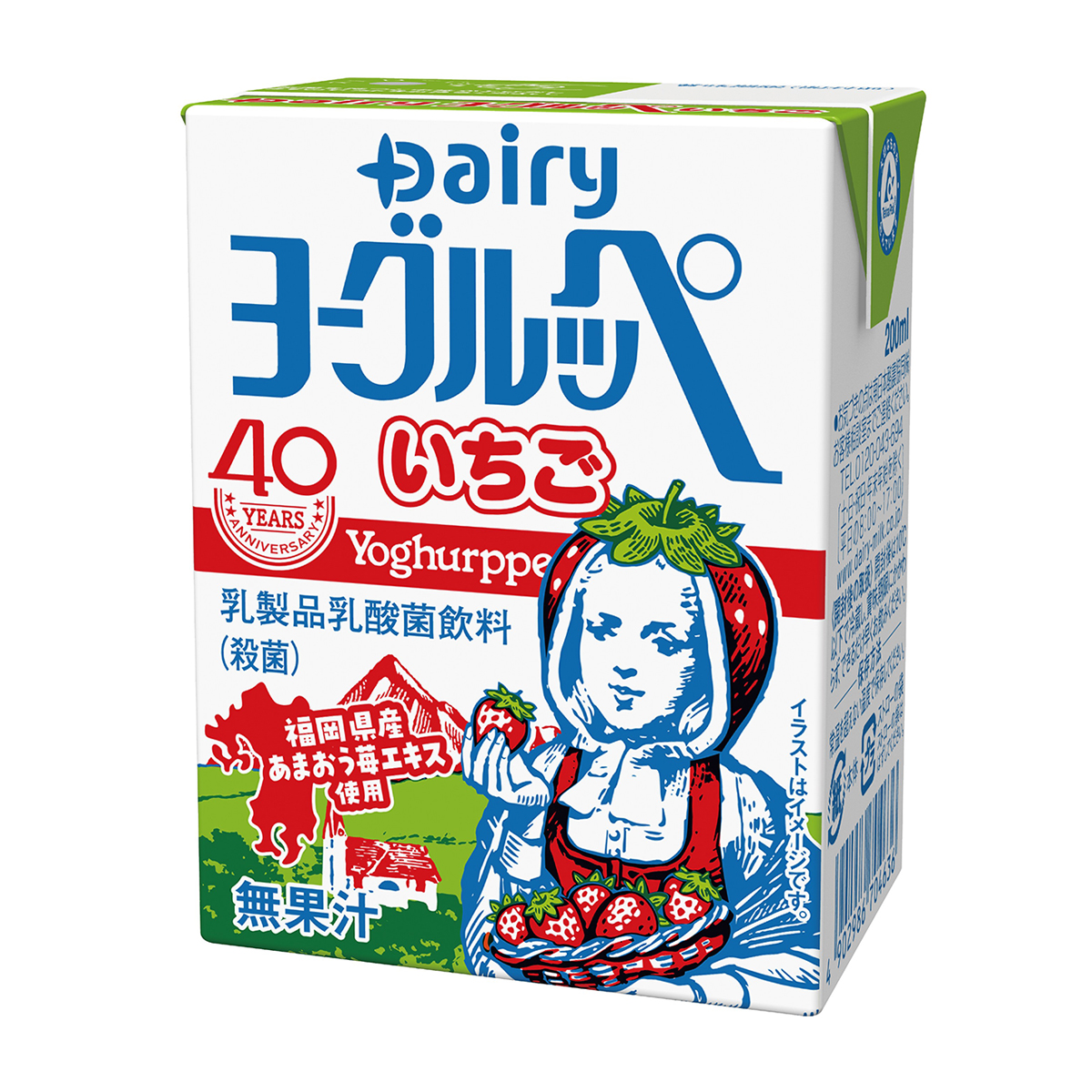南日本酪農　ヨーグルッペいちご　２００ｍｌ
