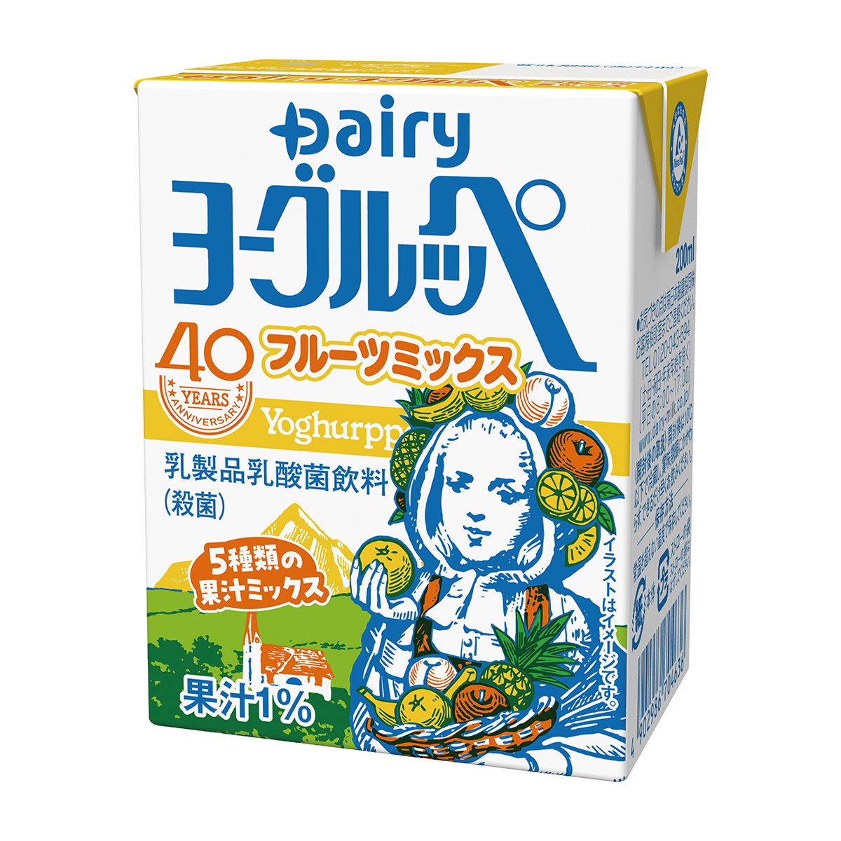 南日本酪農　ヨーグルッペフルーツミックス　２００ｍｌ