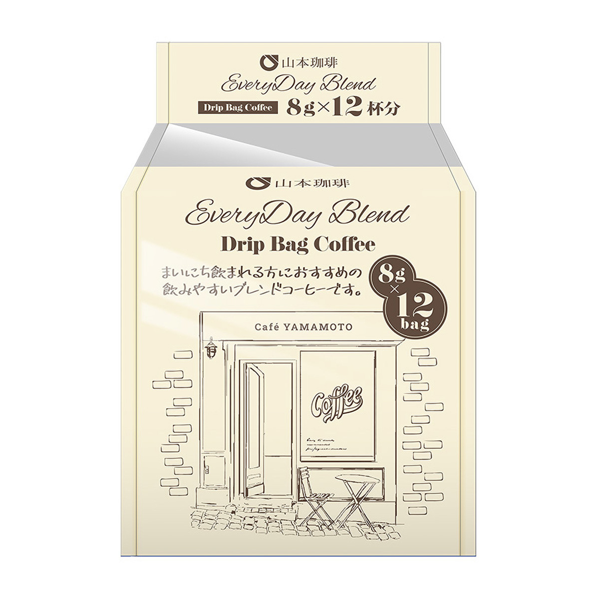 山本珈琲　エブリデイブレンドドリップバッグコーヒー　８ｇ×１２P