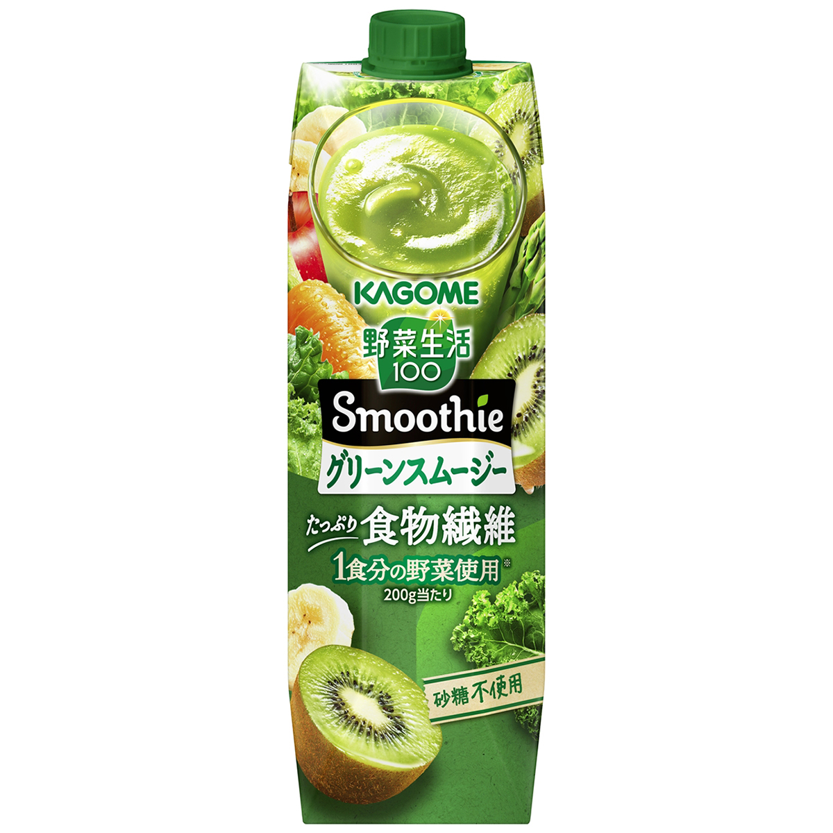 カゴメ　野菜生活１００　Ｓｍｏｏｔｈｉｅ　グリーンスムージー　１０００ｇ【ケース６本】