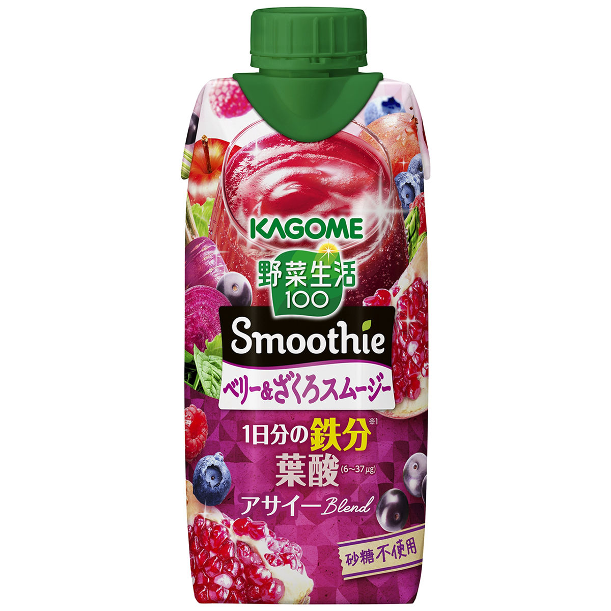 カゴメ　野菜生活Ｓｍｏｏｔｈｉｅ　　ベリー＆ざくろスムージー３３０ｍｌ【ケース１２本】