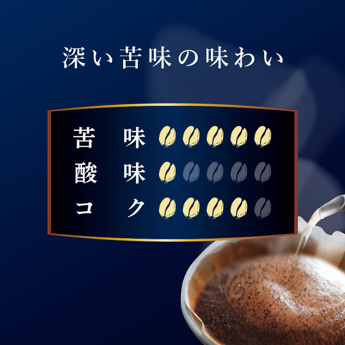 三本珈琲　ＧＯＬＤ　ＴＡＳＴＥ　深い苦みのエスプレッソブレンド（粉）２００ｇ