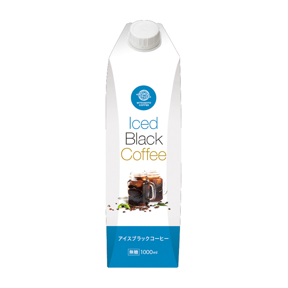 三本珈琲　アイスブラックコーヒー１０００ｍｌ　（無糖）