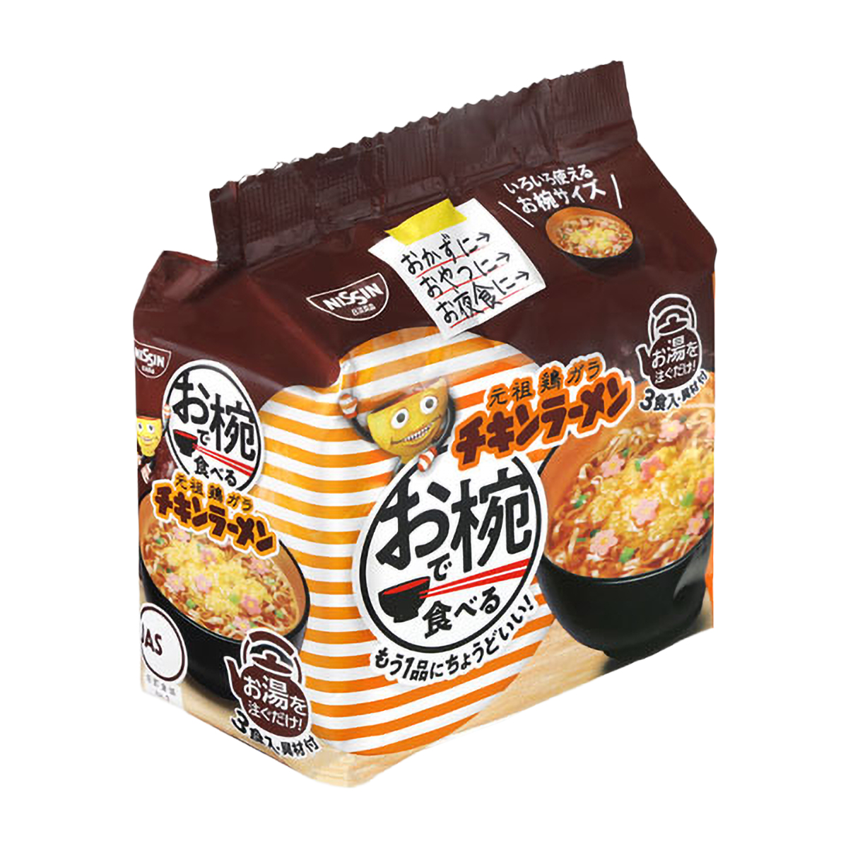 日清食品　お椀で食べるチキンラーメン　３食パック