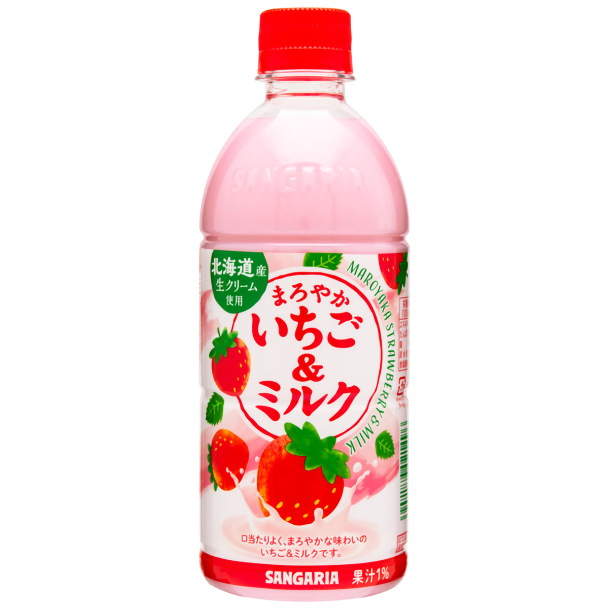 サンガリア まろやかいちご＆ミルク 500ml 【ケース24本