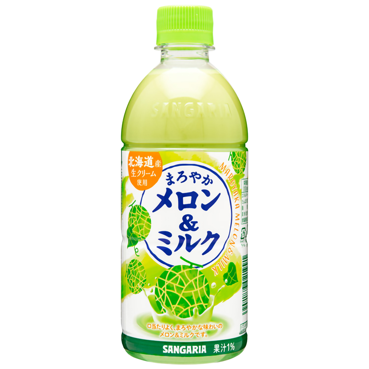 サンガリア まろやかメロン＆ミルク 500ml 【ケース24本