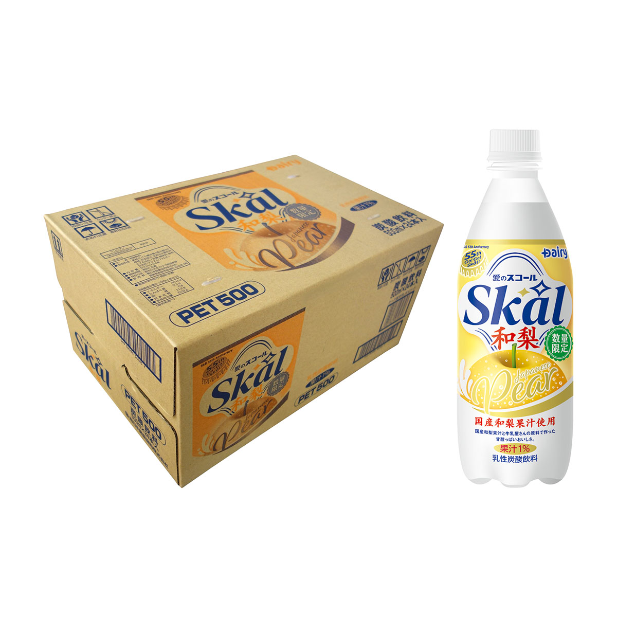 南日本酪農 スコール和梨 500ml 【ケース24本】 | かぜとゆき 