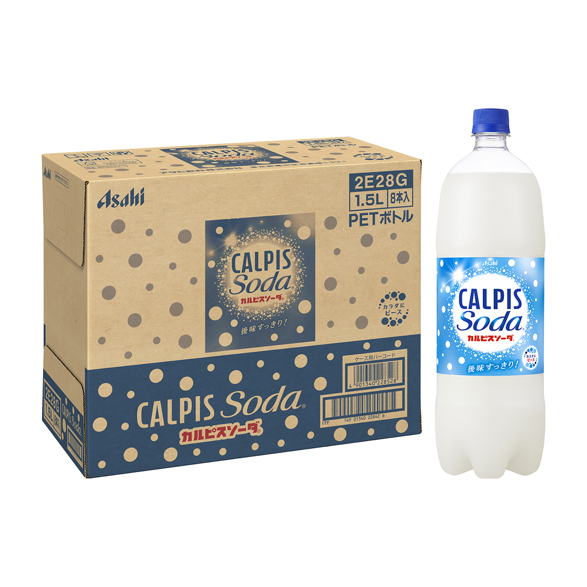 アサヒ飲料 カルピスソーダ1500ml 【ケース8本】 261018 | かぜとゆき