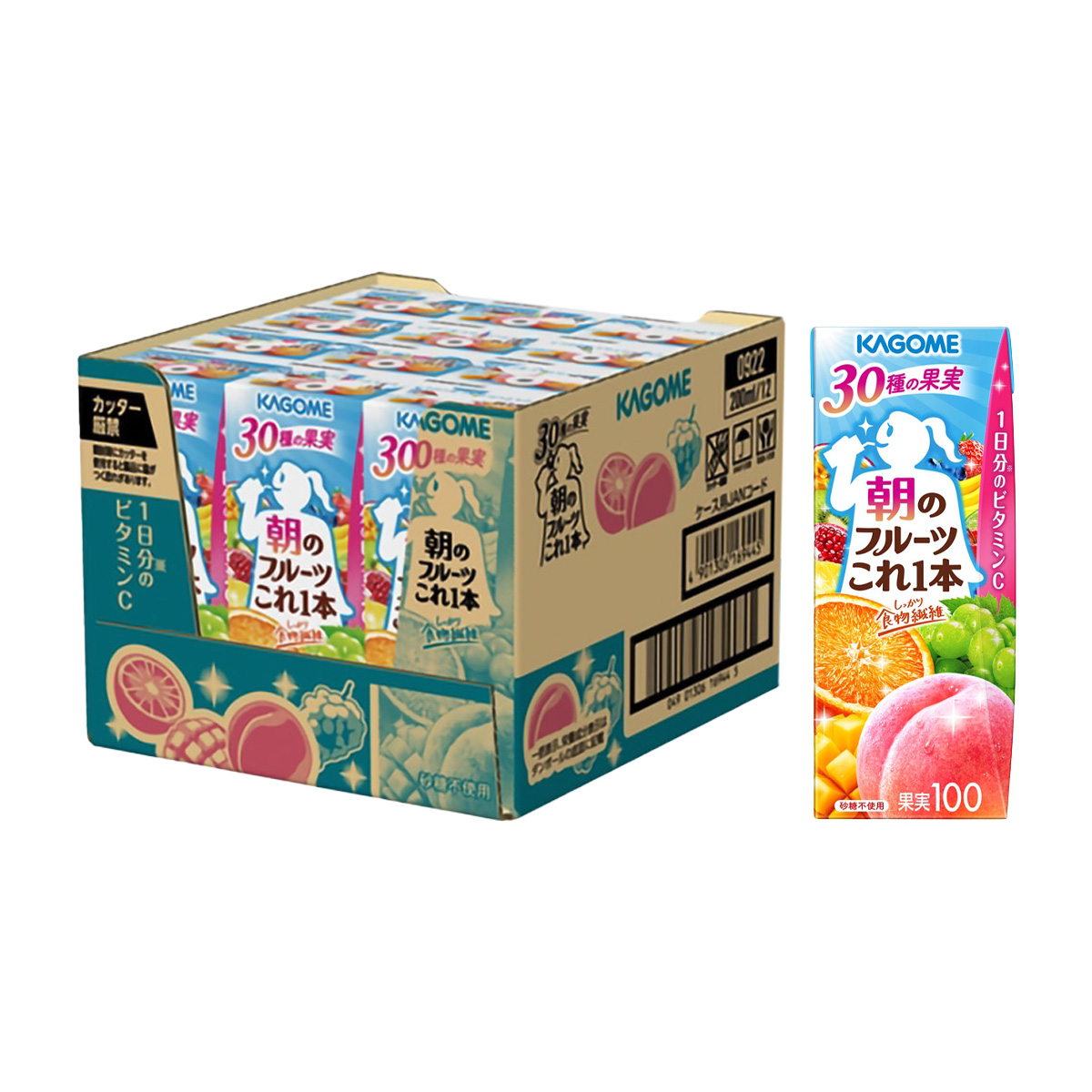 カゴメ 朝のフルーツこれ一本 200ml ＜ケース12本＞ | かぜとゆき