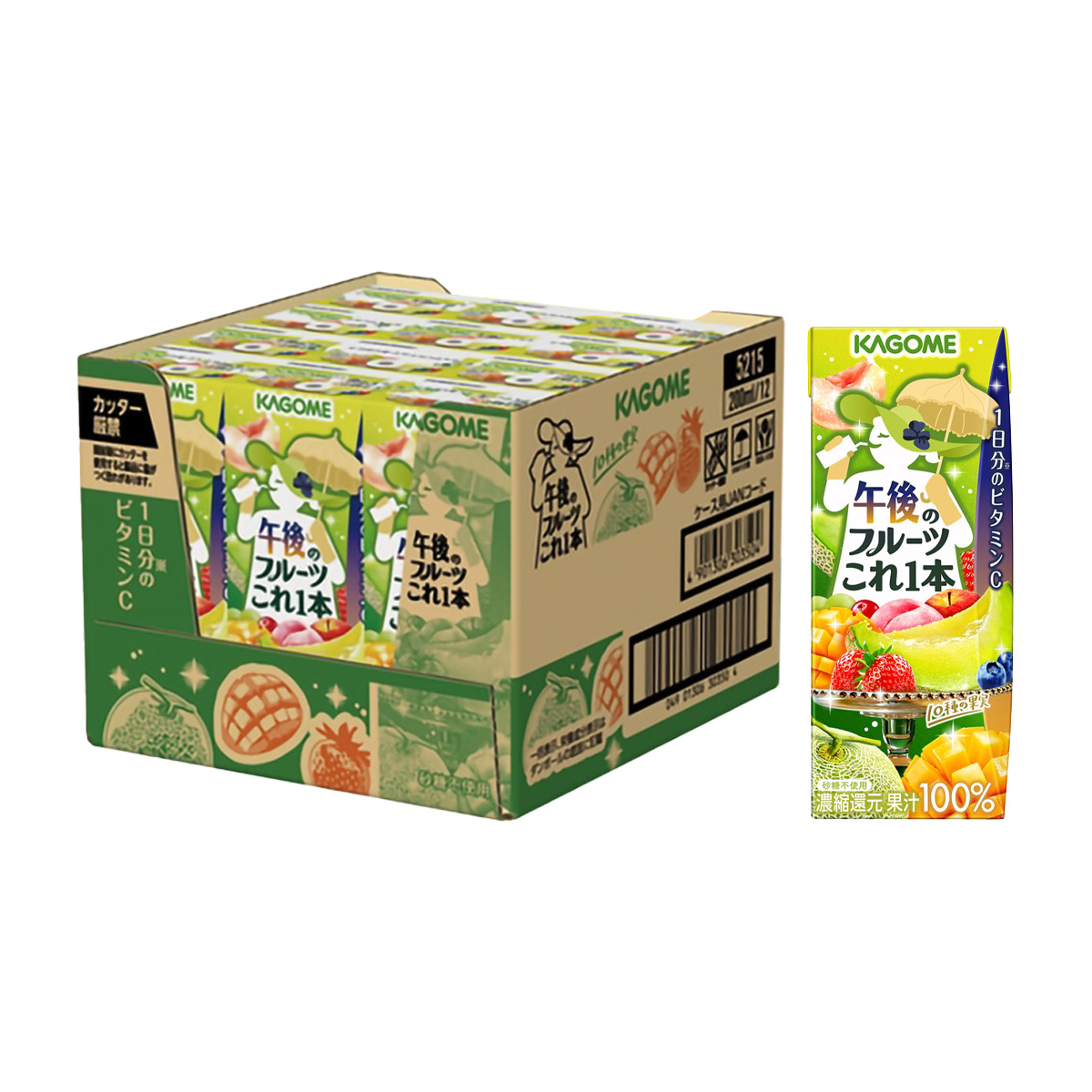 カゴメ 午後のフルーツこれ一本 200ml ＜ケース12本＞ 270429 | かぜと
