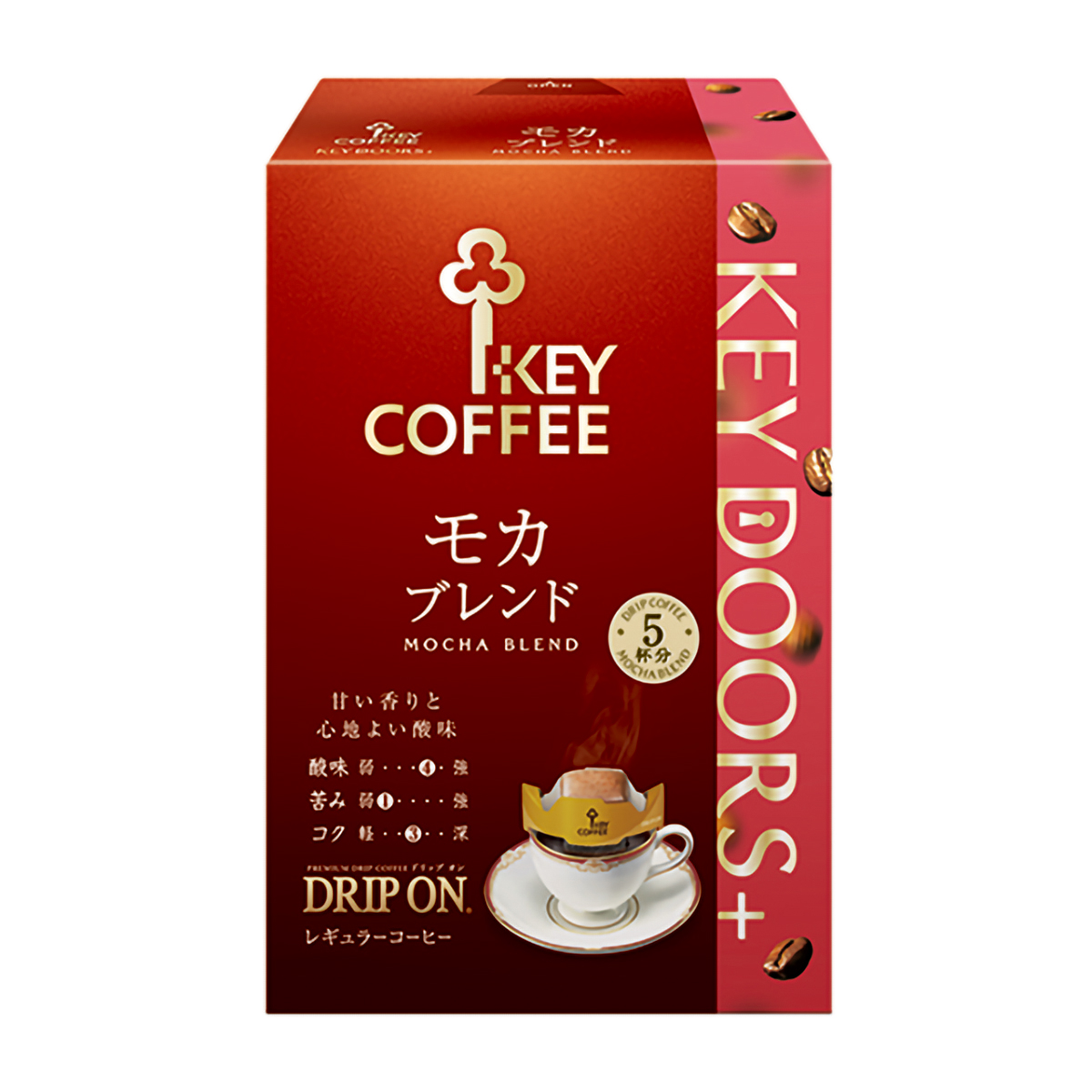 キーコーヒー KEY DOORS+ドリップオン モカブレンド 8g×5p | かぜと
