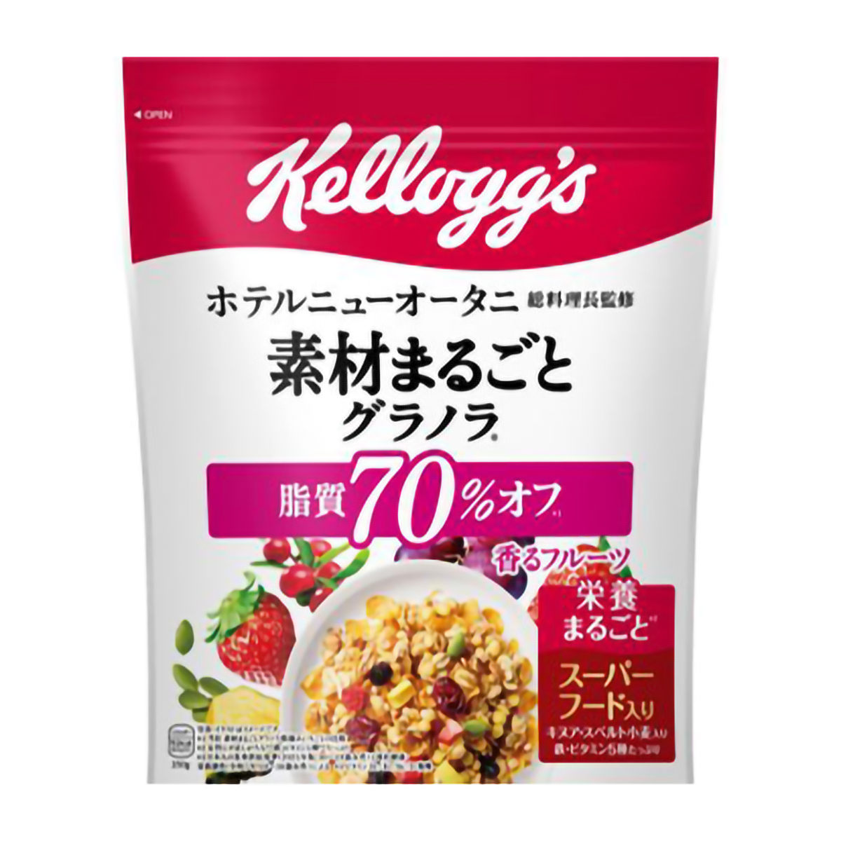 ケロッグ 素材まるごとグラノラ 脂質70%オフ350g | かぜとゆき