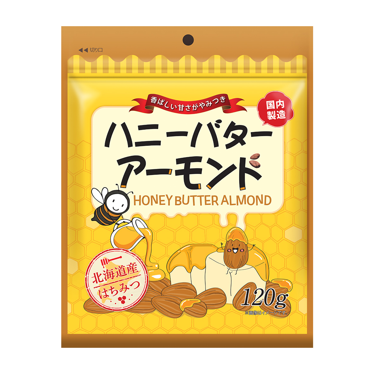 3G CARE ハニーバターアーモンド 120g | かぜとゆきオンラインショップ