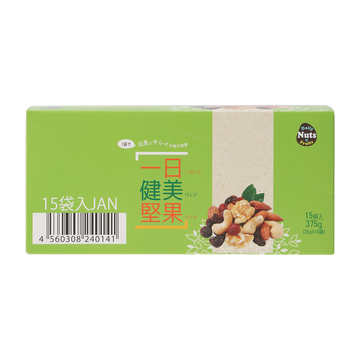 ナッツさん専用 3G CARE 一日健美堅果 ナッツ3種類＋ドライフルーツ2種類 （25g×15袋