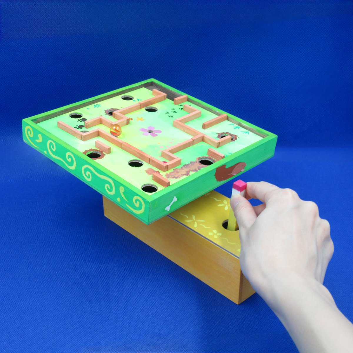レバー操作で迷路ゲーム