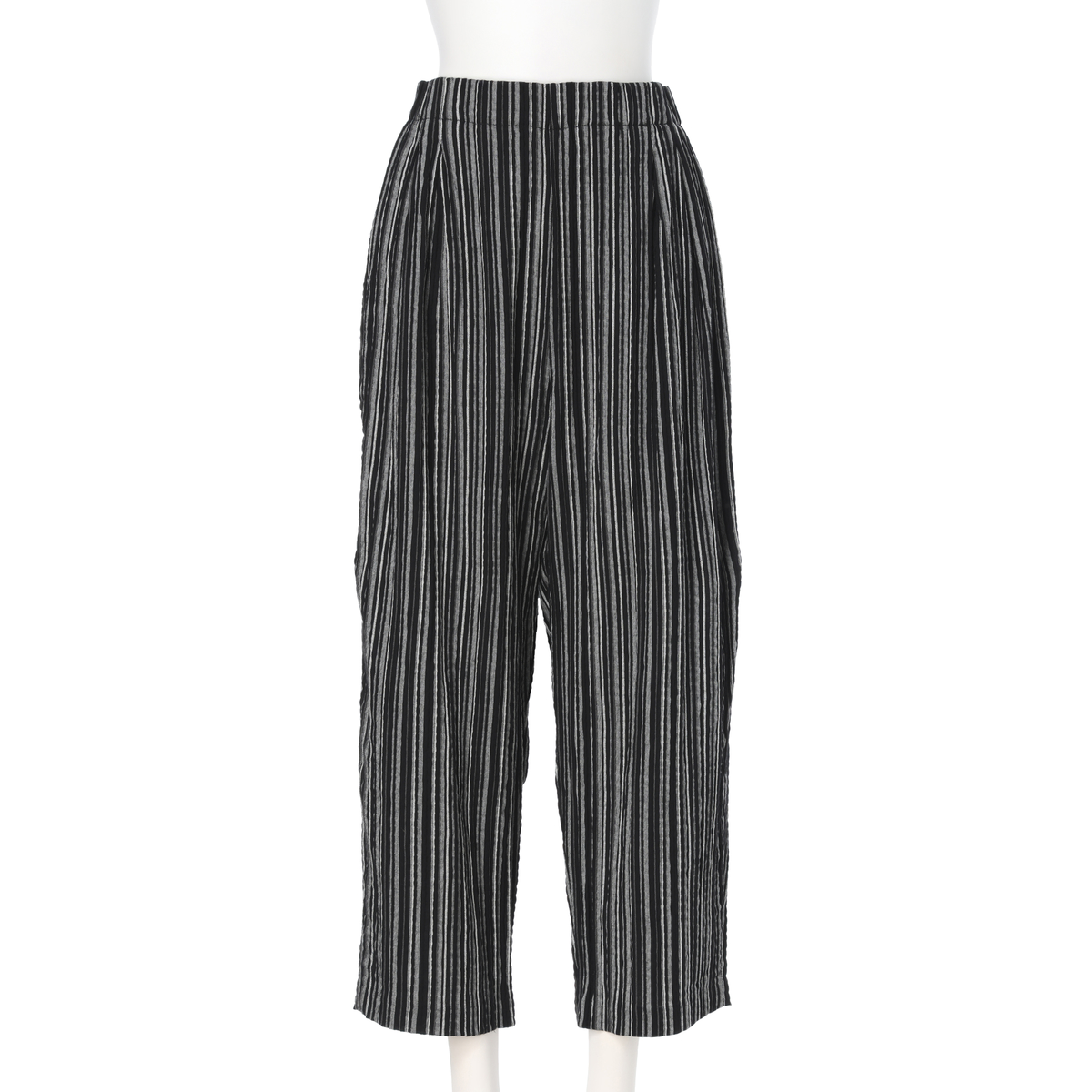 尾州ドビーストライプコクーンパンツ