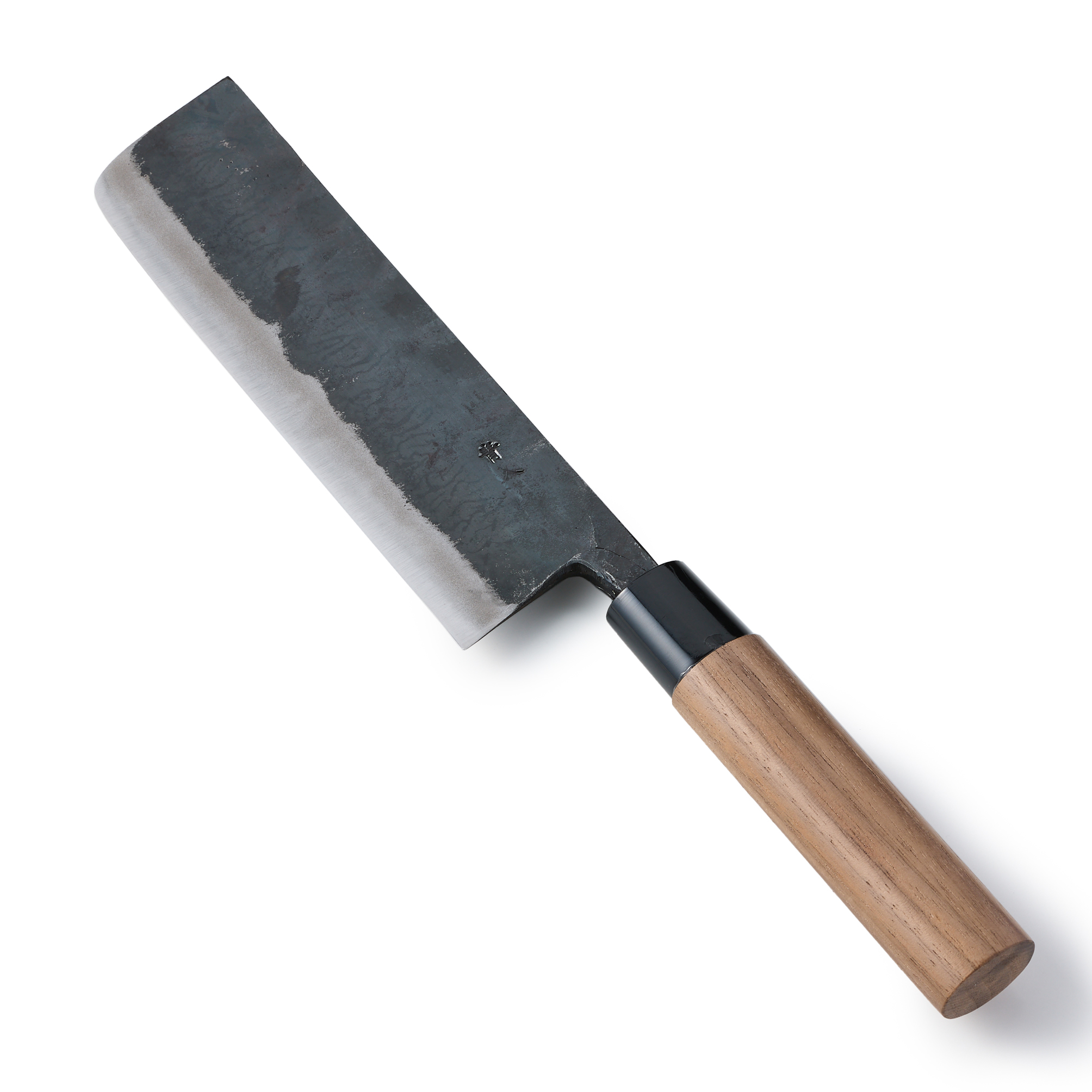 青紙2号クラッド 黒打 菜切型万能包丁160㎜ 焼柄