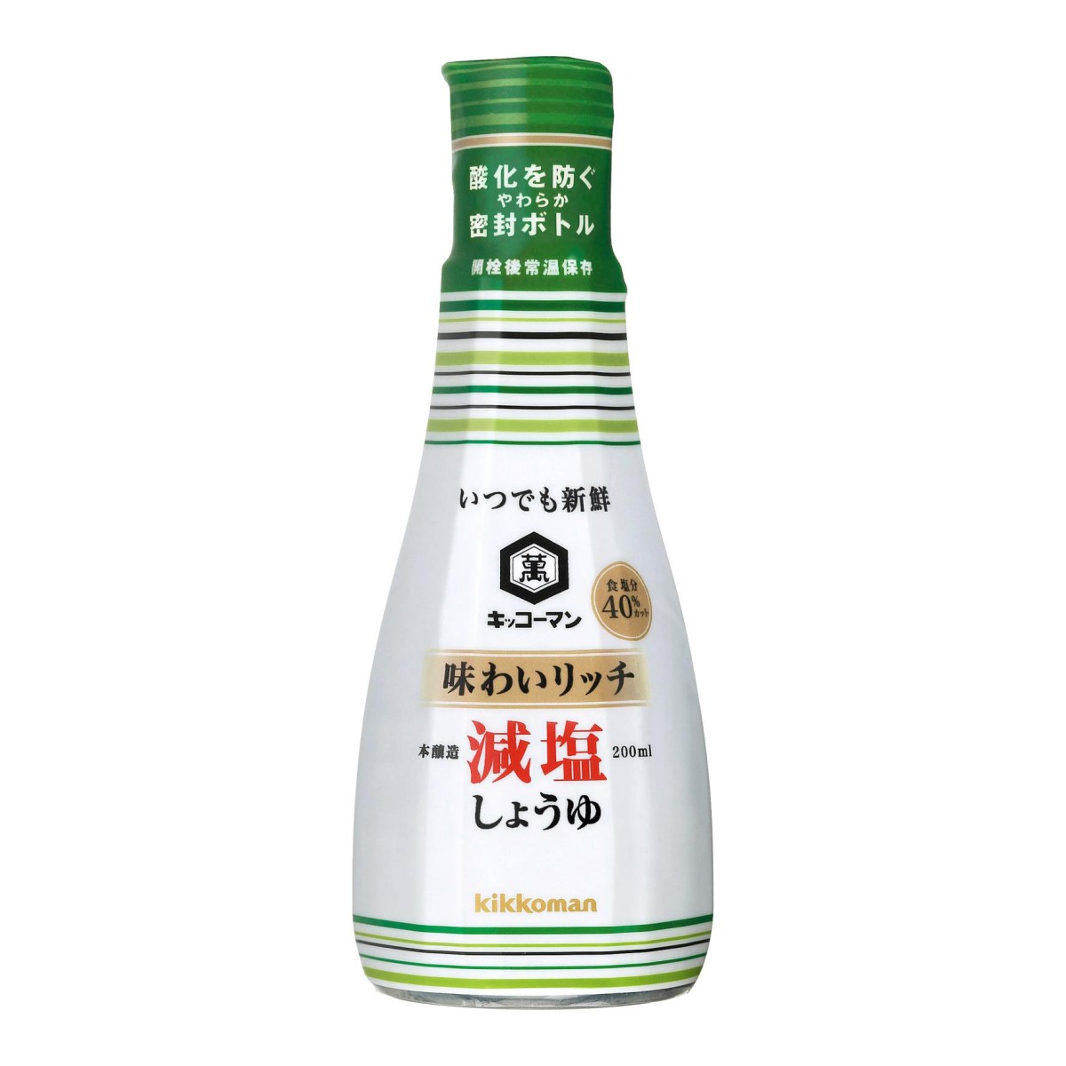 キッコーマン 味わいリッチ減塩しょうゆ 200ml 260331