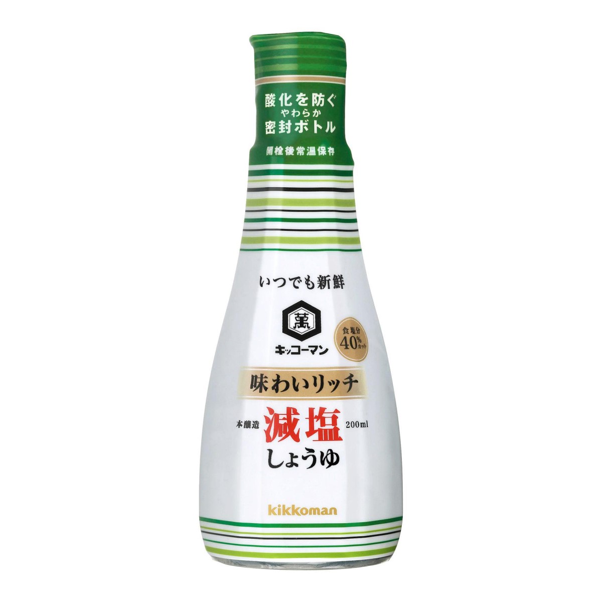 キッコーマン 味わいリッチ減塩しょうゆ 200ml