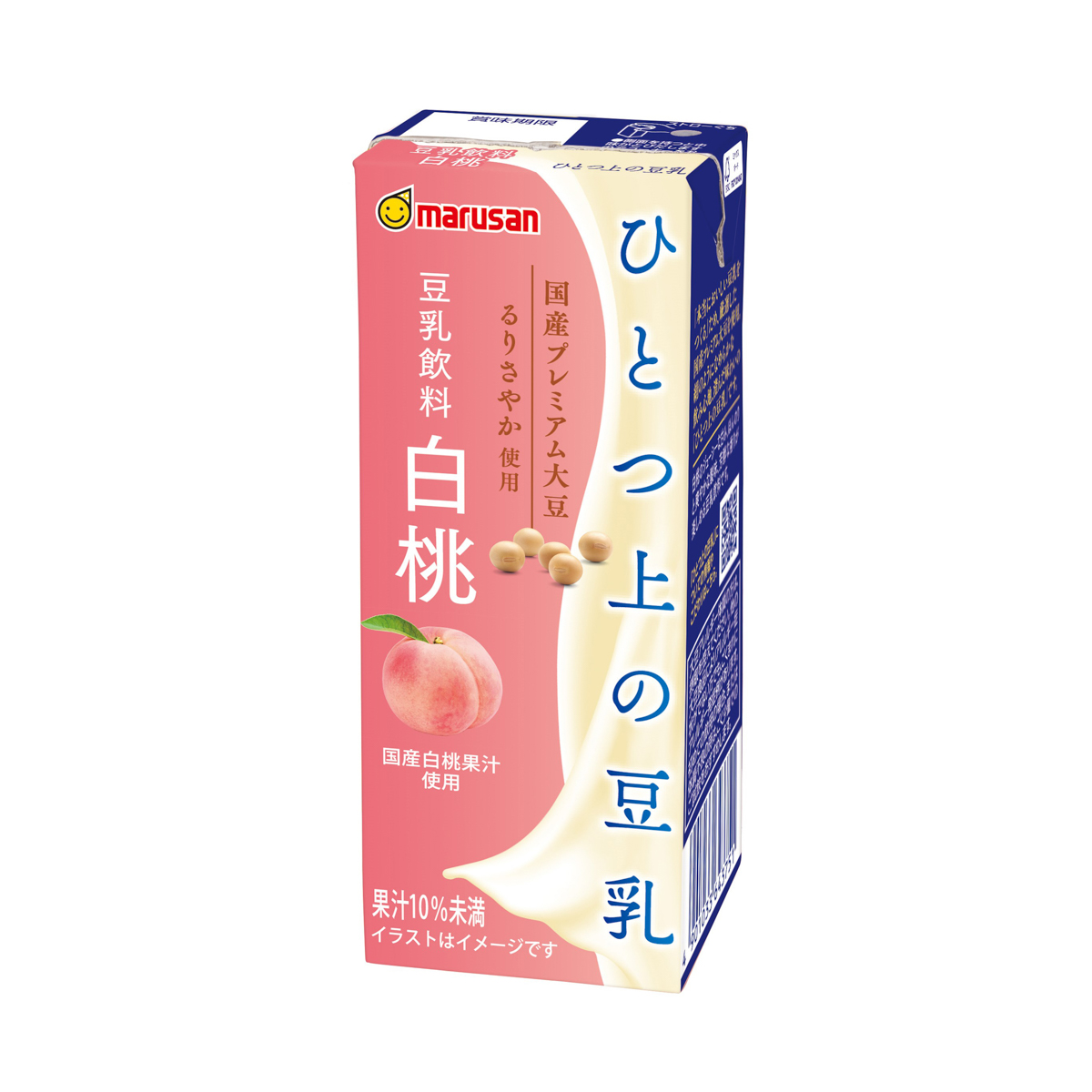 マルサン　ひとつ上の豆乳　白桃　紙 ×24 250817