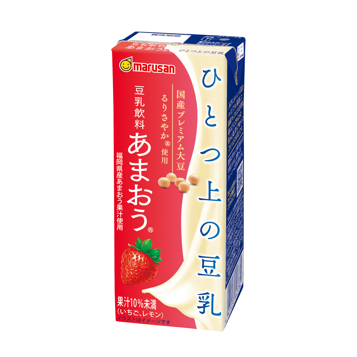 マルサン　ひとつ上の豆乳　あまおう　紙 ×24 250728