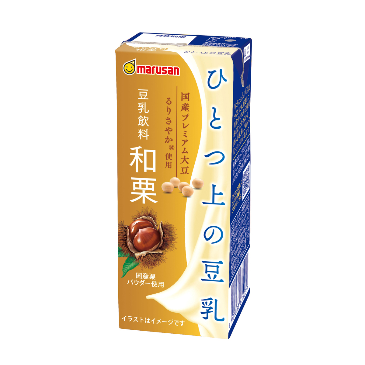 マルサン　ひとつ上の豆乳　和栗　紙×24