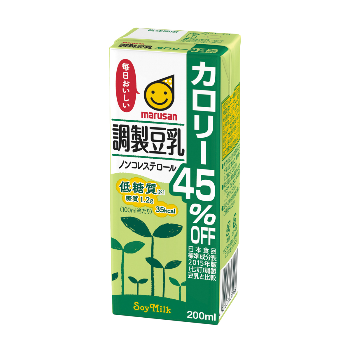 マルサン　調製豆乳 カロリー45％オフ200ml　