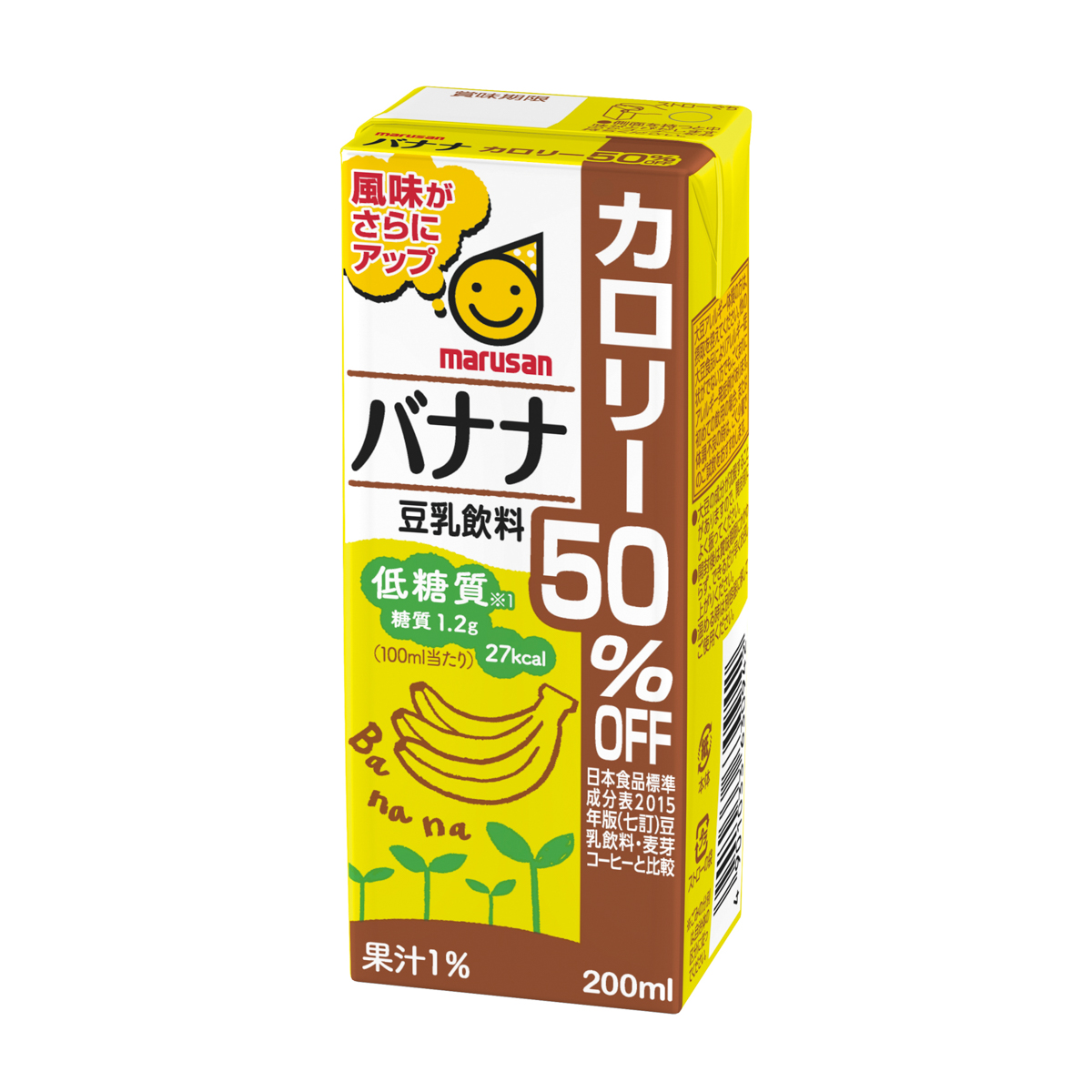 マルサン　豆乳飲料バナナ カロリー50％オフ200ml　