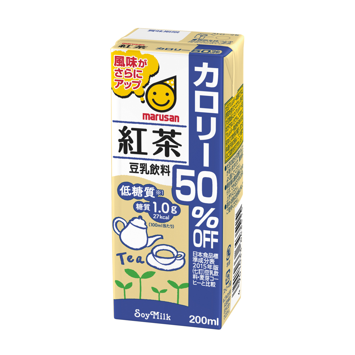 マルサン　豆乳飲料紅茶 カロリー50％オフ200ml　