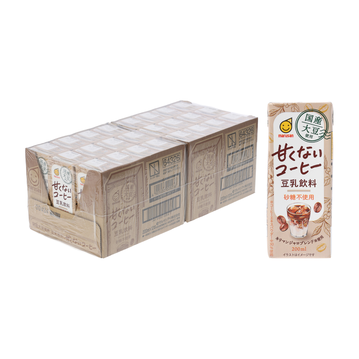国産大豆使用 豆乳飲料 甘くないコーヒー 200ml×24
