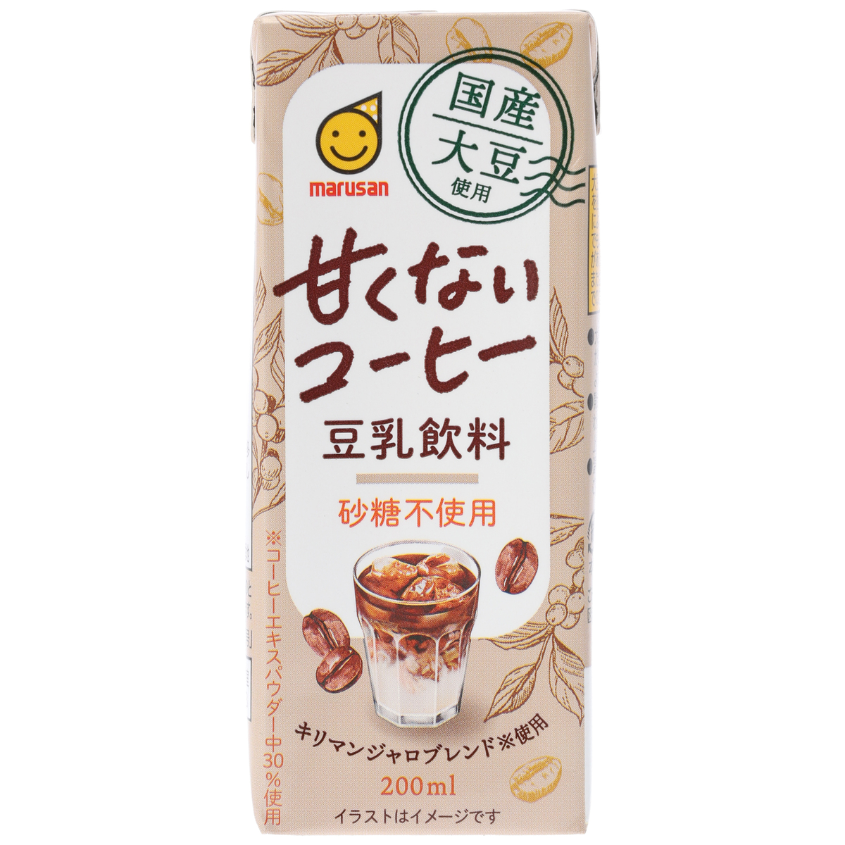 国産大豆使用 豆乳飲料 甘くないコーヒー 200ml×24