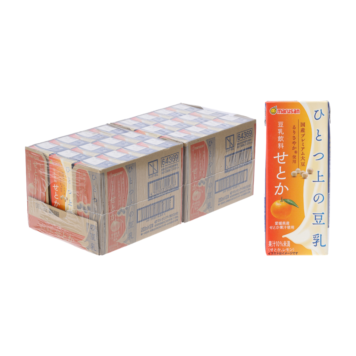ひとつ上の豆乳 豆乳飲料 せとか 200ml×24
