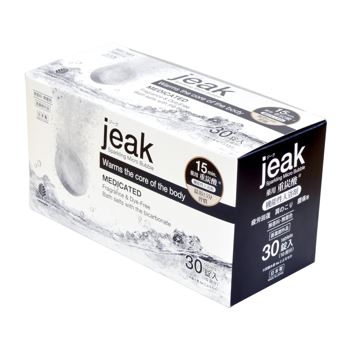 薬用重炭酸入浴剤 jeak　30錠