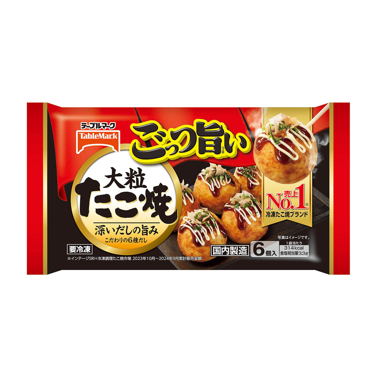 【冷凍】テーブルマーク　ごっつ旨い大粒たこ焼