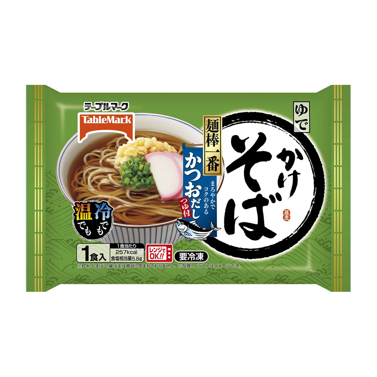 【冷凍】テーブルマーク　麺棒一番かけそば　１食入