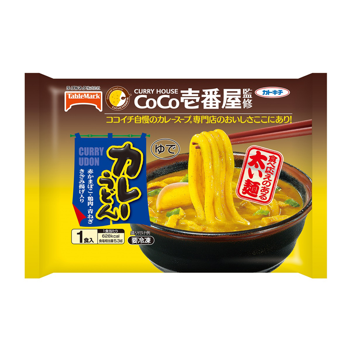 【冷凍】テーブルマーク　Ｃｏｃｏ壱番屋監修カレーうどん　１食入