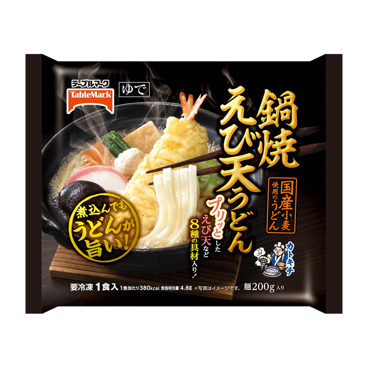 【冷凍】テーブルマーク　鍋焼えび天うどん　１食入