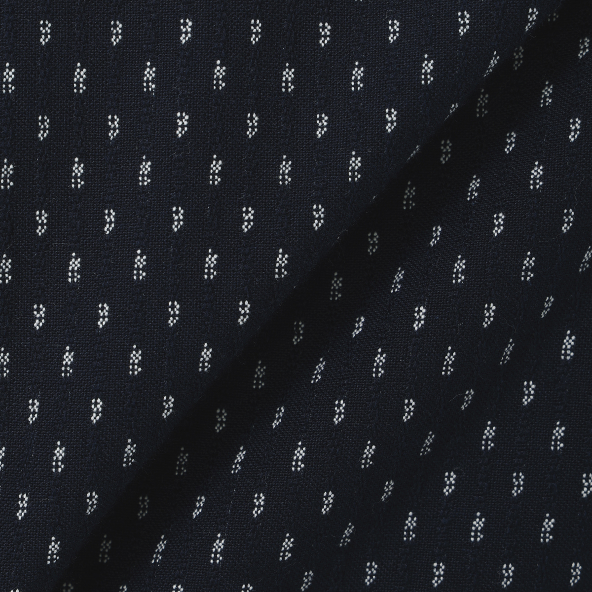 久留米織のふっくらと暖かい綿入れちゃんちゃんこ（紺）