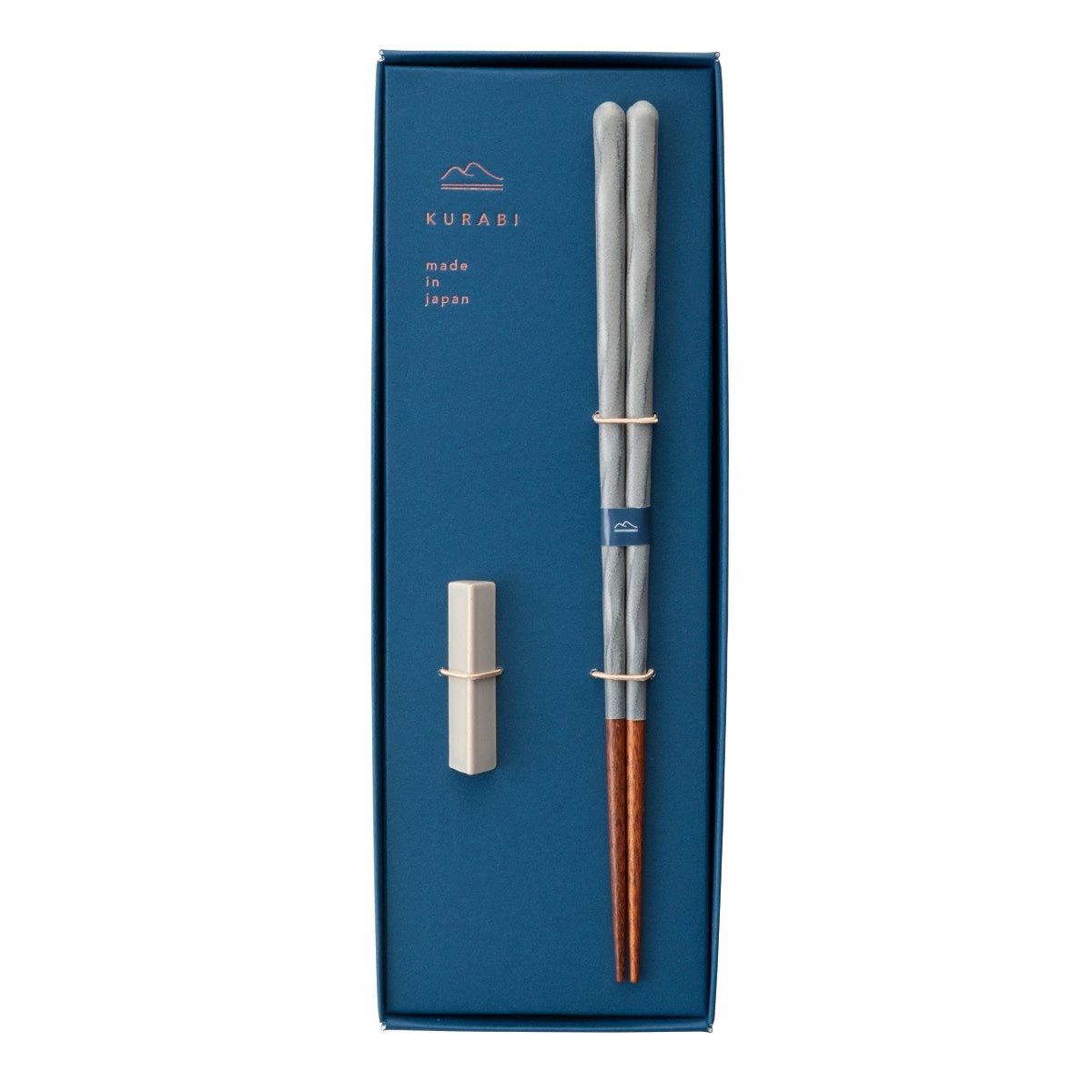 箸　KURABI(クラビ)箸置き揃え・鉄色