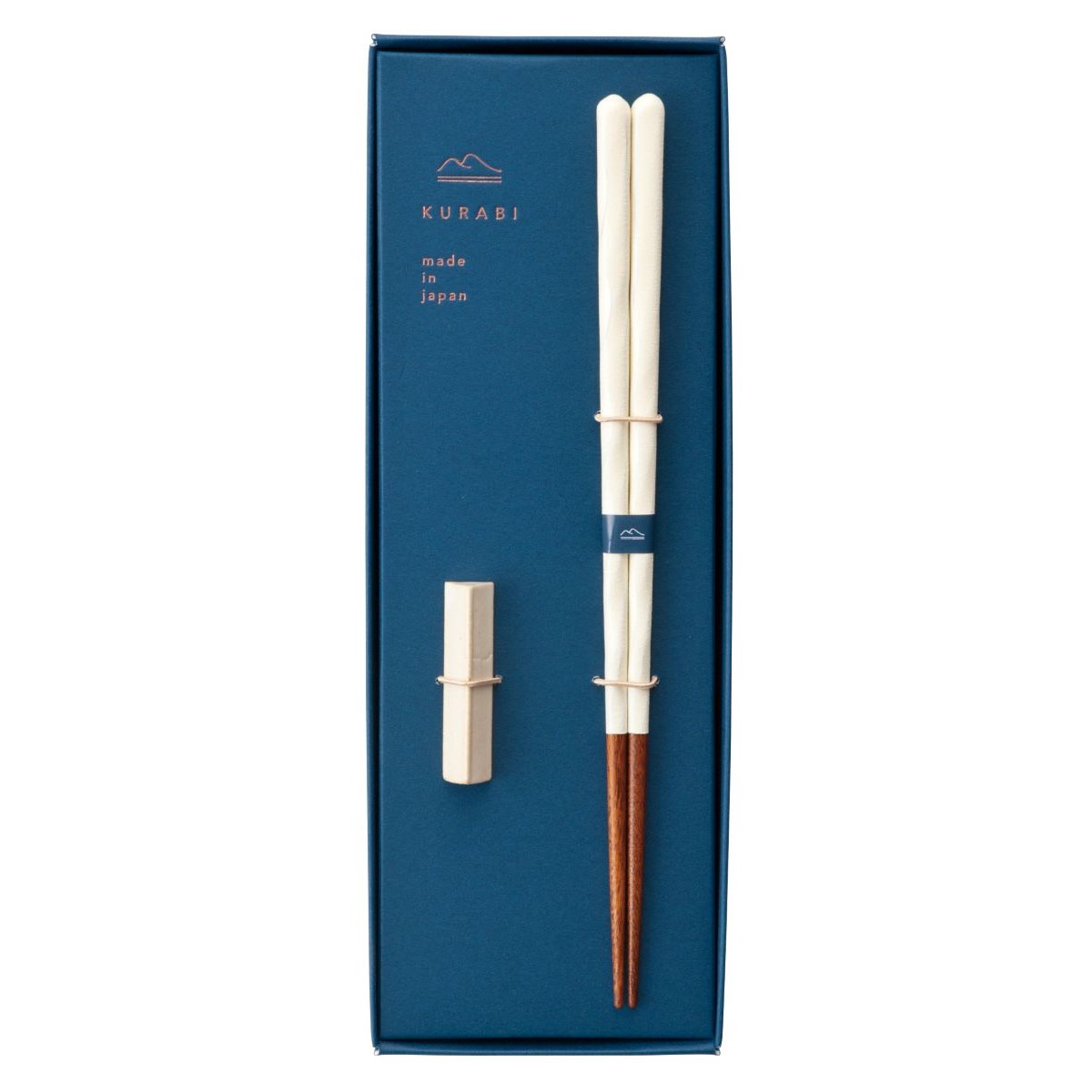 箸　KURABI(クラビ)箸置き揃え・白釉