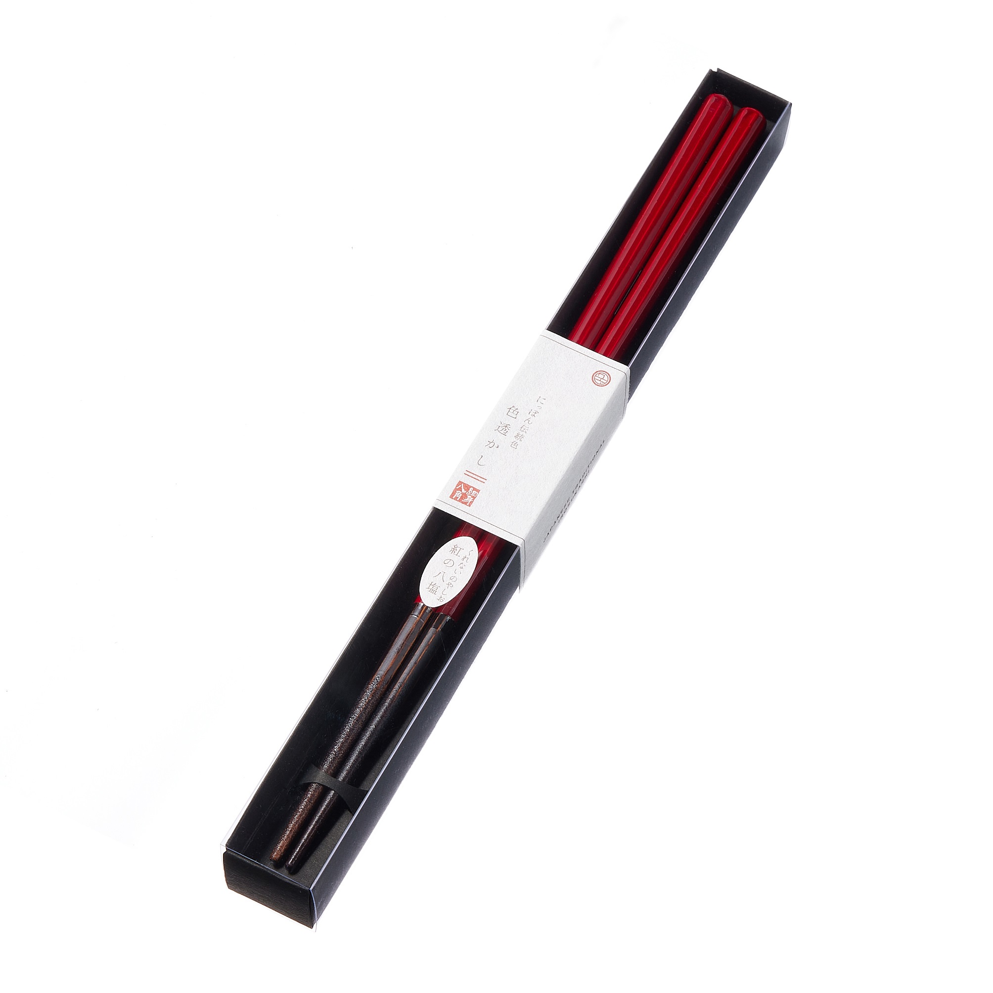 【食洗】にっぽん伝統色箸 色透かし・紅の八塩(ヤシオ)