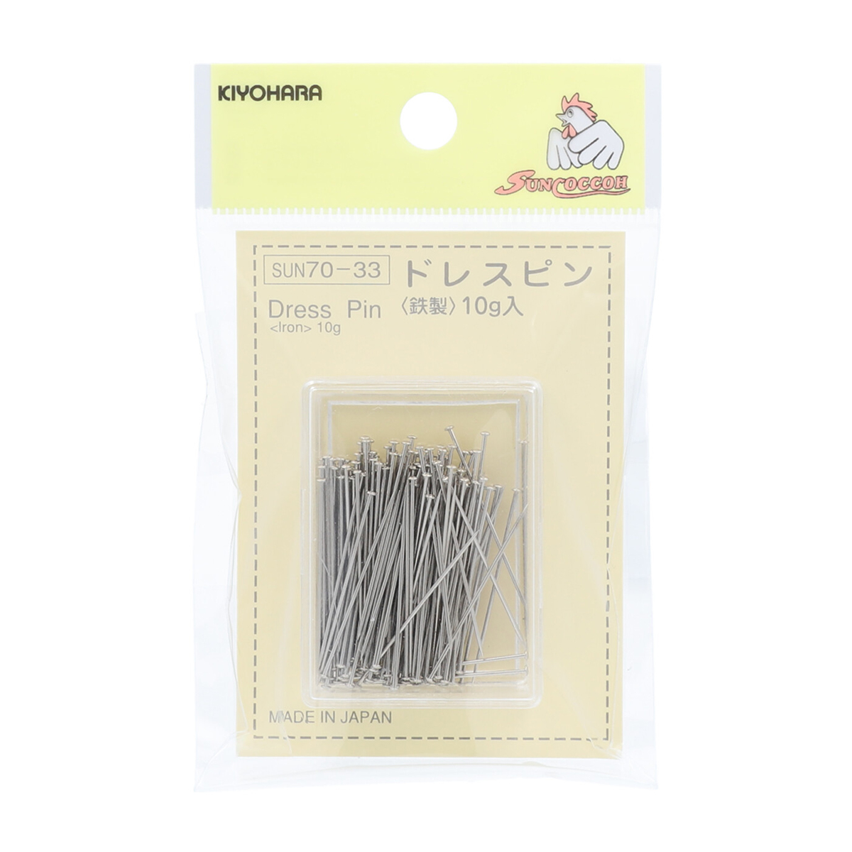 清原　サンコッコー　ドレスピン　１０ｇ　約１４５本